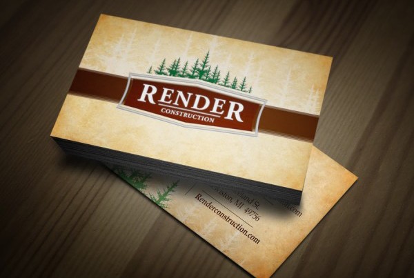 Construction Company Business Card Design