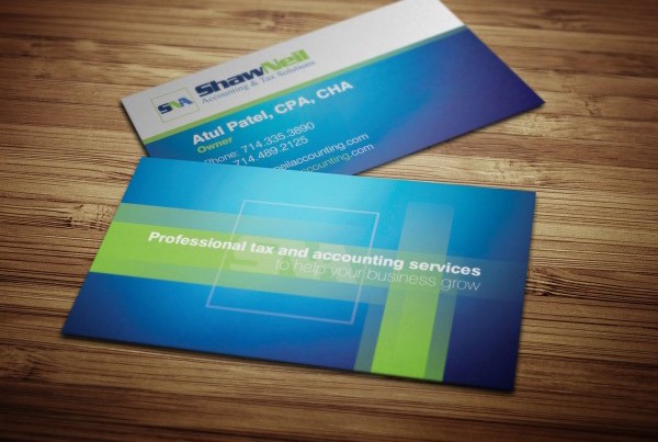 Accounting and Tax Business Card Design