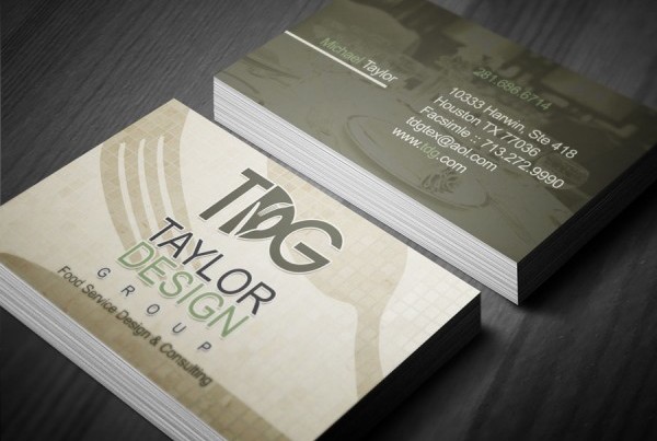 Food Service Consulting Company Business Card Design