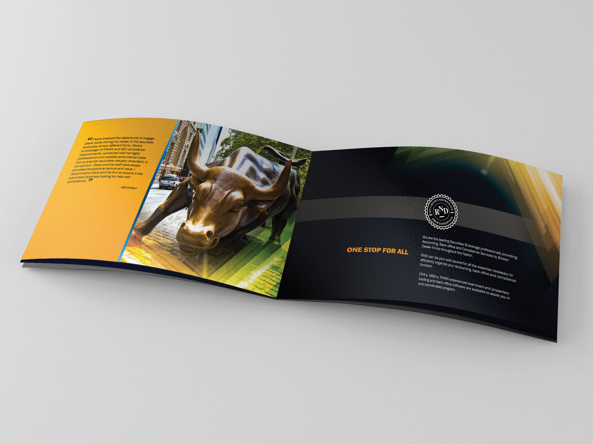 Financial Investment Firm Multi-Page Brochure - Brochure Design and