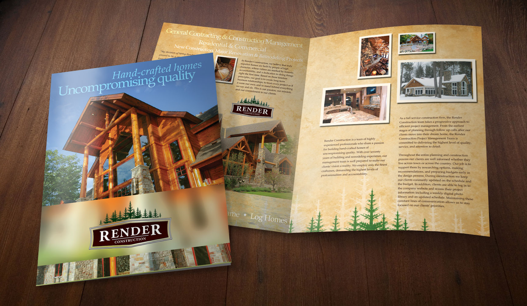 Home Construction Large Brochure Design - Brochure Design and Printing