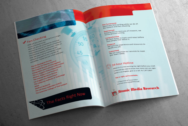 Research Company Booklet Design