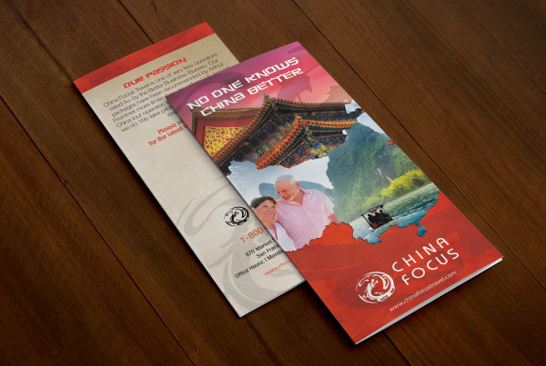 Travel China Trifold Brochure Design