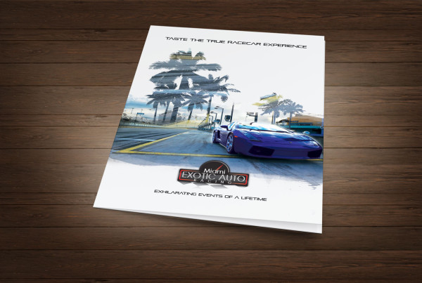 Exotic Car Company Large Brochure Design