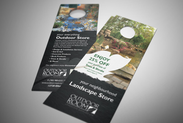 Landscaping Company Door Hanger Design