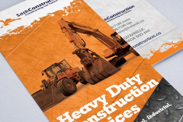 Construction Services Trifold Brochure Design