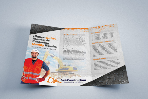 Construction Company Trifold Brochure