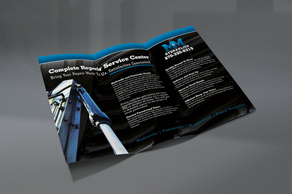 Hydraulics Company Trifold Brochure - Brochure Design and Printing