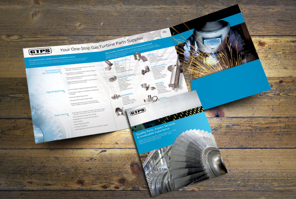 Machine Parts Pocket Brochure Design