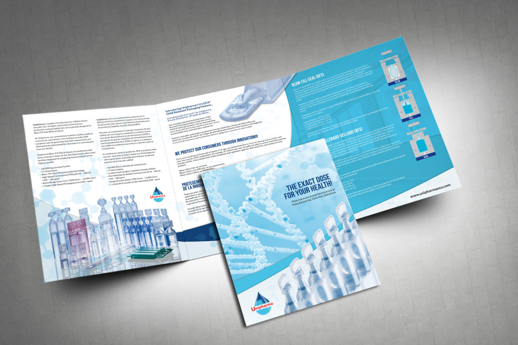 large 3 panel brochure