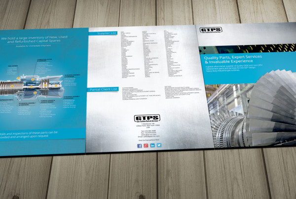 Industrial Machine Parts Large Brochure Design