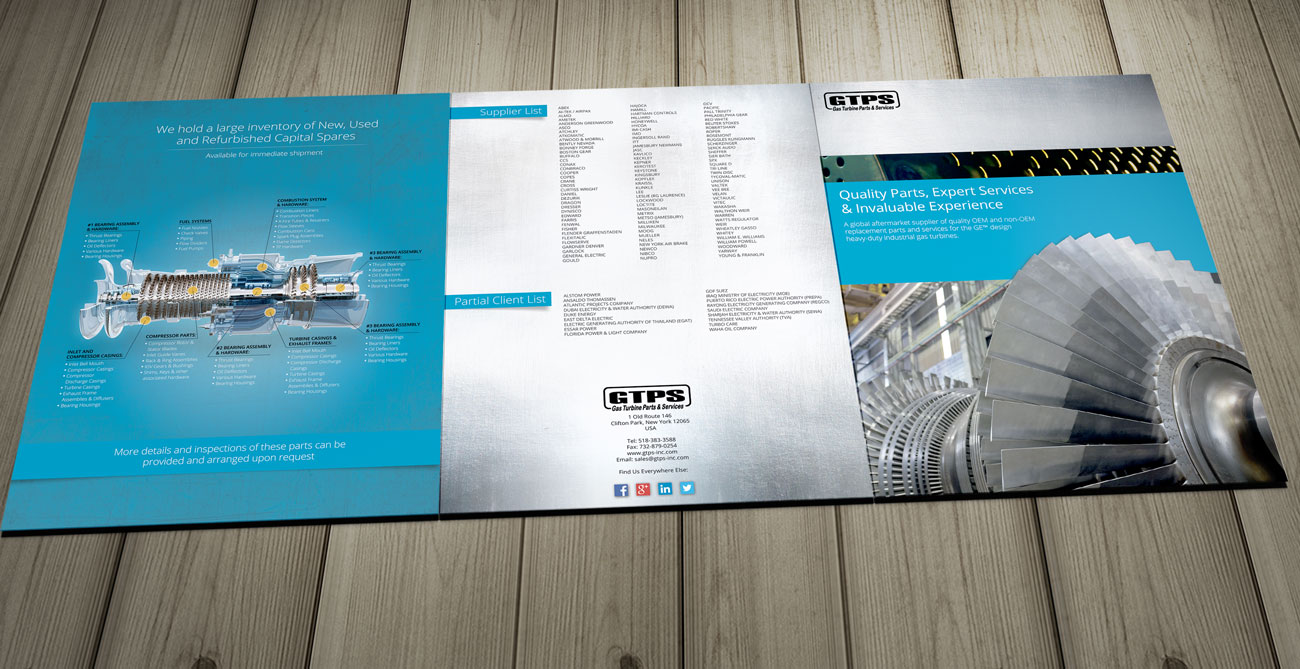 Industrial Machine Parts Large Brochure Design - Brochure Design and