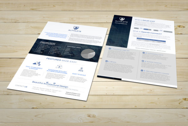Software Security Company Flyer Design