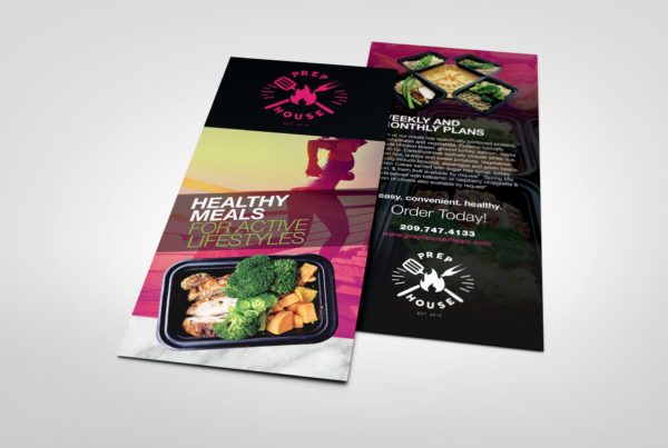 Meal Prep Company’s Rack Card Design