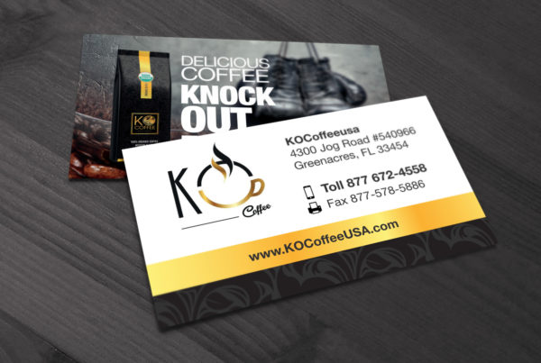 Coffee Company Business Cards