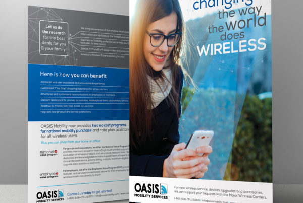 Wireless Service Company Flyer Design