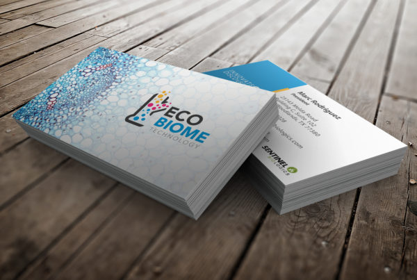 science bio business card design