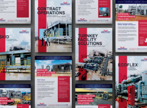 Set of Industrial flyers custom graphic design